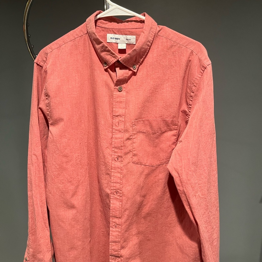 Mens red, size large Old Navy casual button down